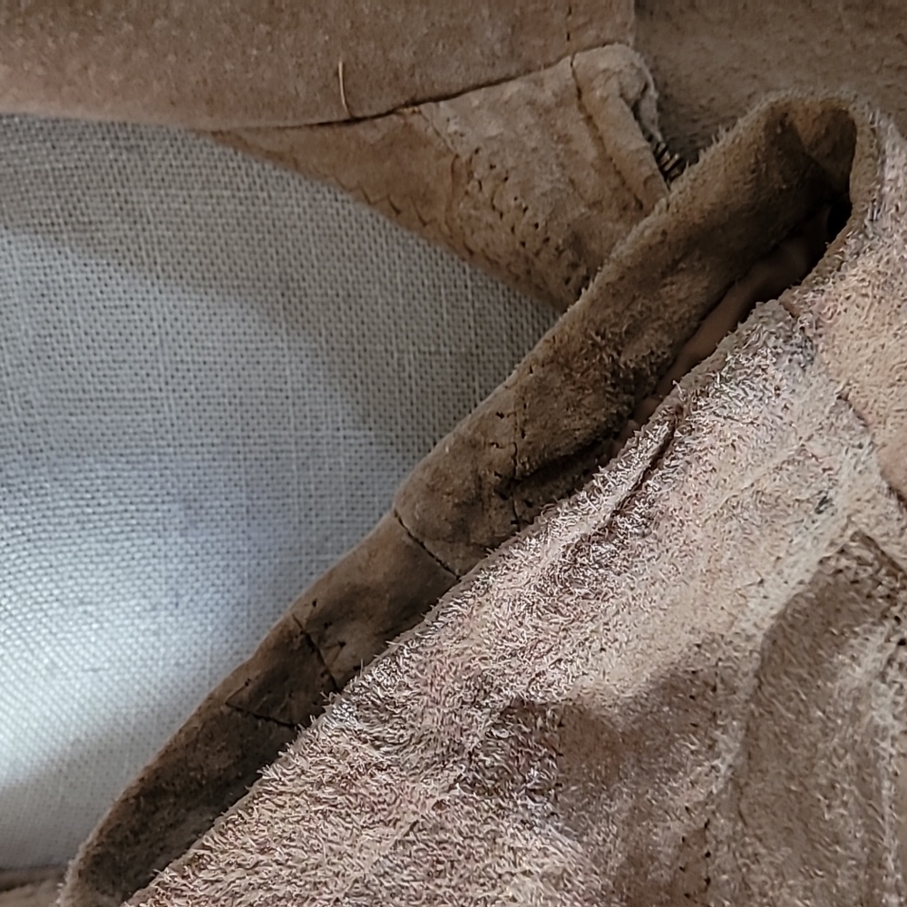 Leather Patchwork Zip Up Jacket. Size Xxl - image 4